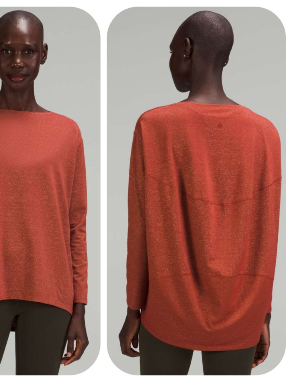 Lululemon Medium/6-8 Back in Action Long Sleeve Shirt, Spark Special Ed Cayenne